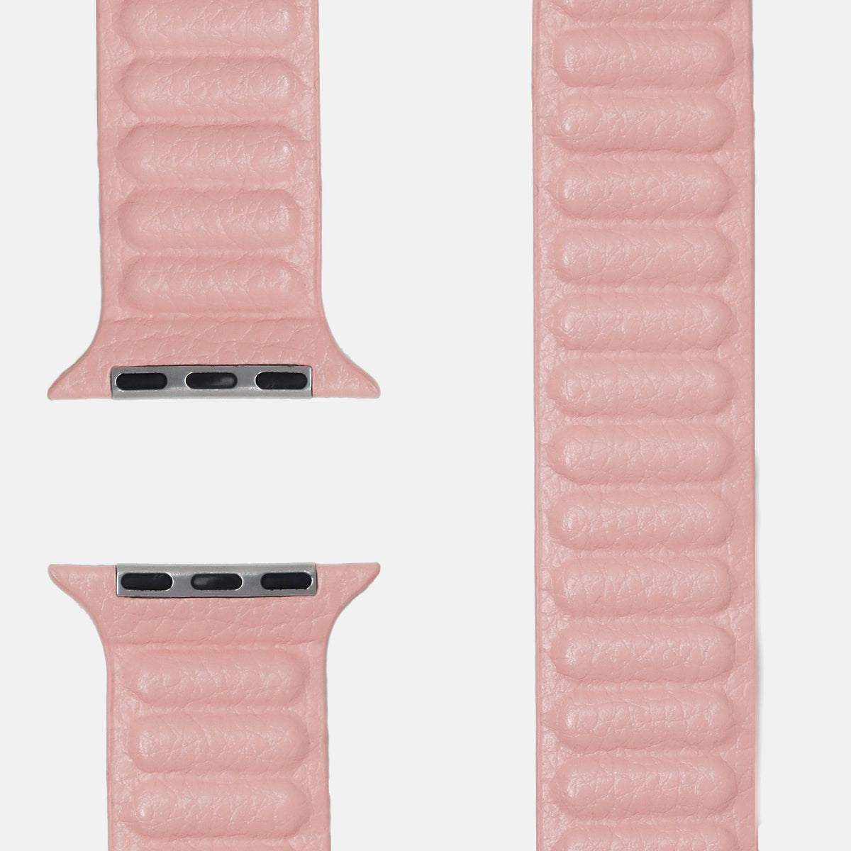 Leder Loop Armband Rosa für Apple Watch, beide Enden mit Adaptern und Band
