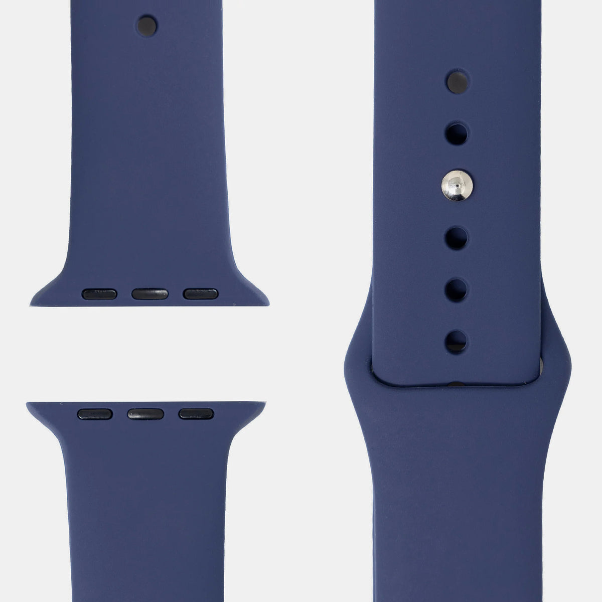 Sport-Silikonarmband Marineblau für Apple Watch