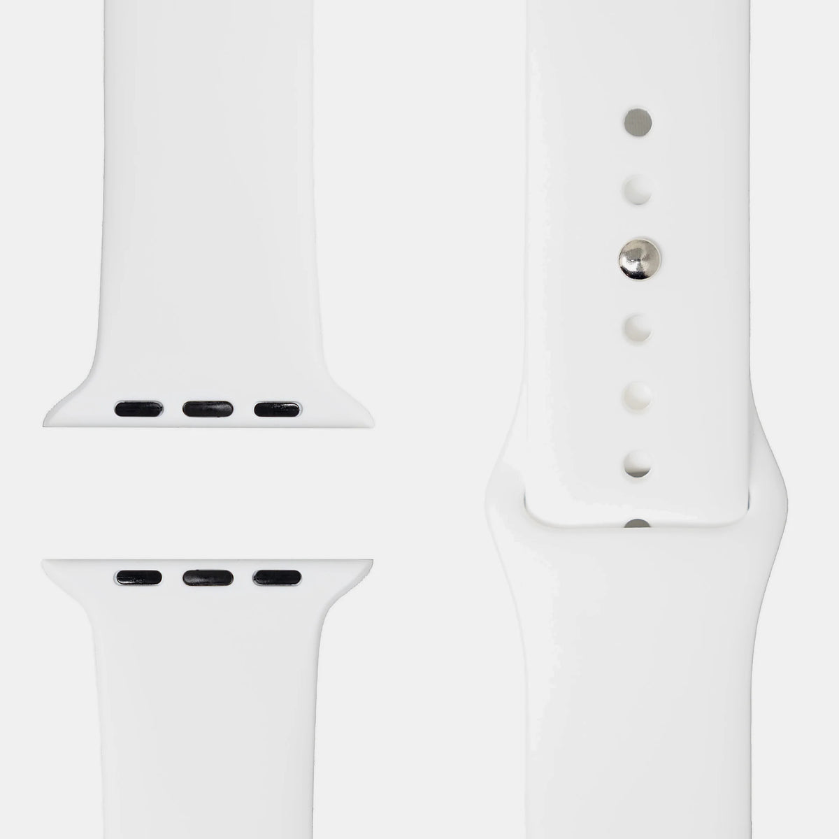 Sport-Silikonarmband Weiß für Apple Watch