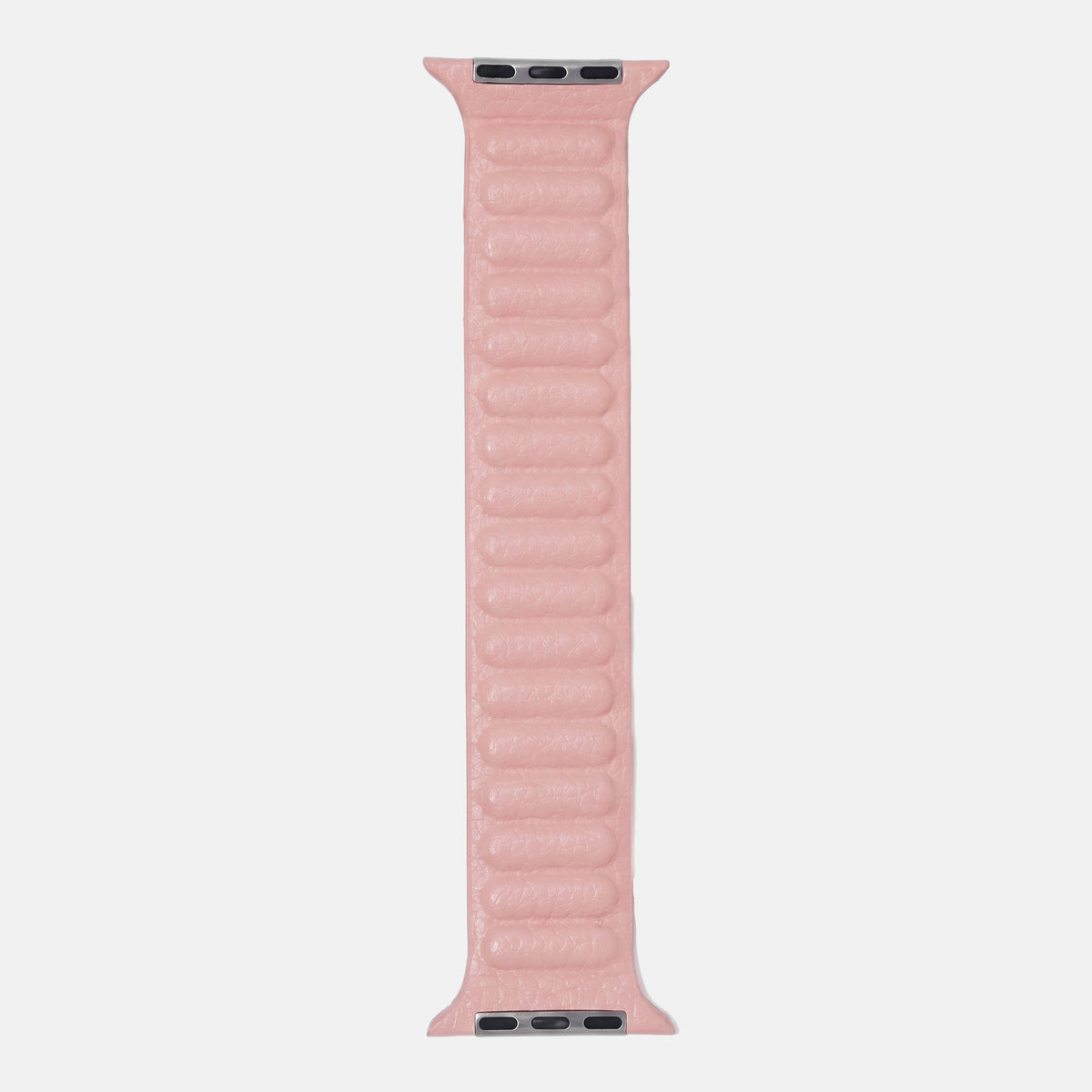 Leder Loop Armband Rosa als ganzes Band mit Adaptern oben und unten