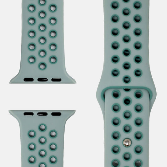 Silikonarmband Bicolor Mint/Petrol, passend für Apple Watch