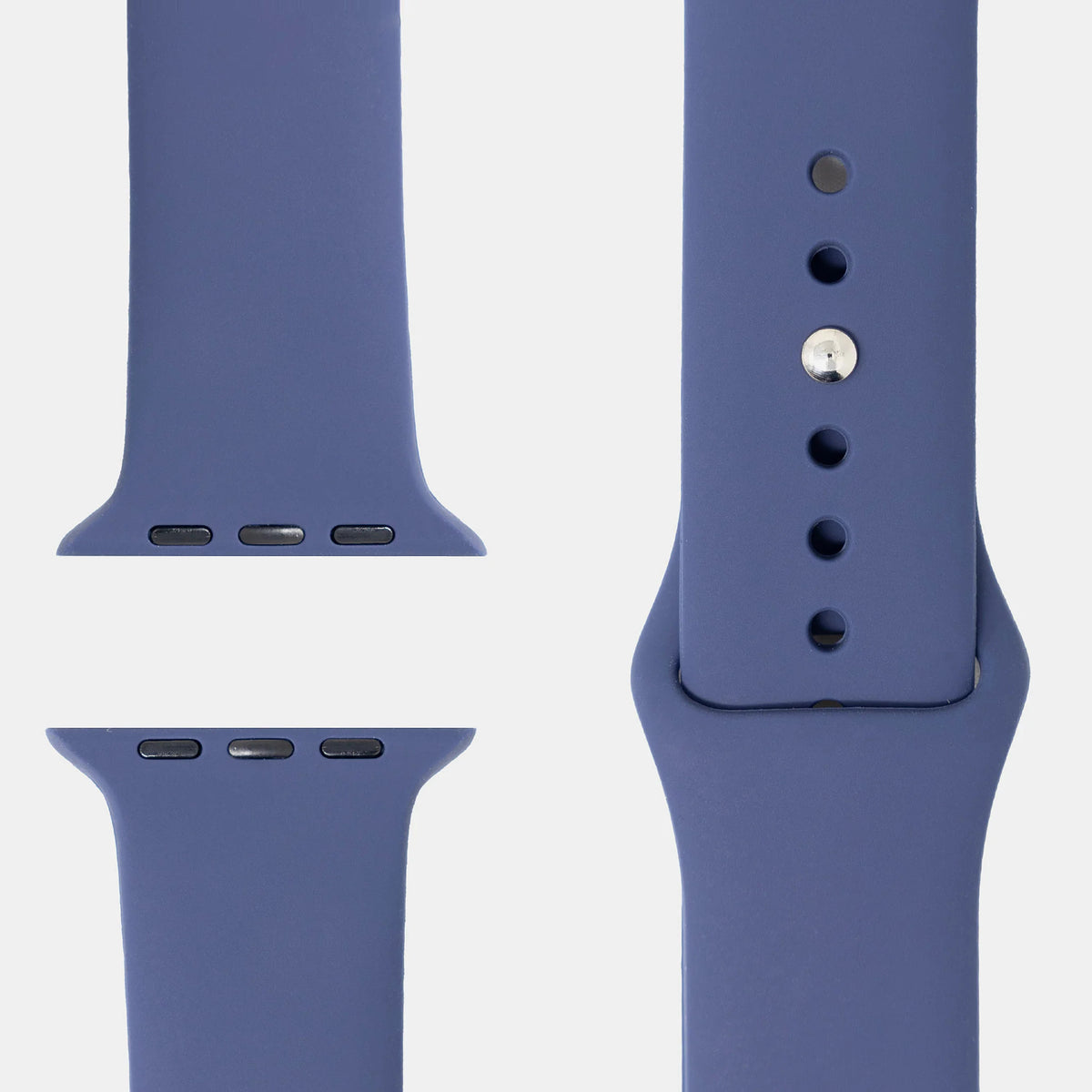 Sport-Silikonarmband Taubenblau für Apple Watch